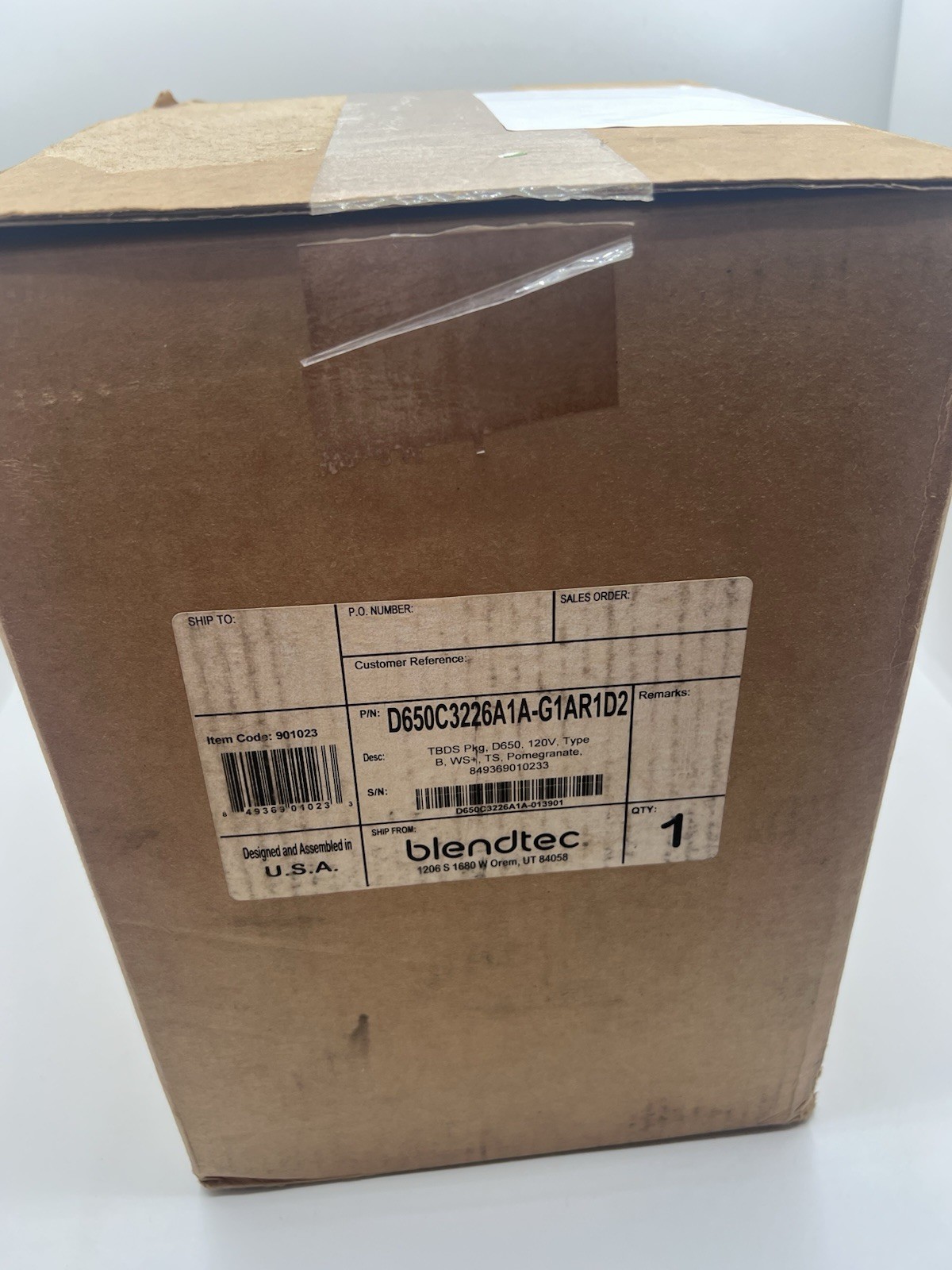 Blendtec CTB1 Designer 650 Professional-Grade Blender W/Mini Pitcher Complete