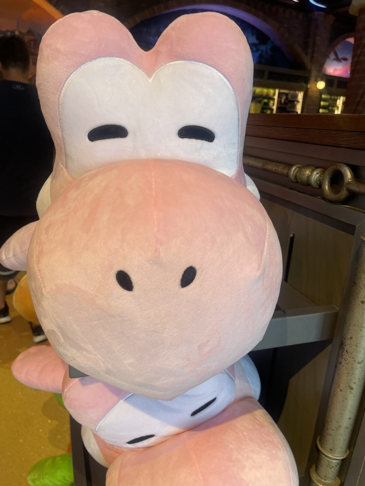 Universal Epic Universe Nintendo Giant Yoshi Cuddle Buddy Pillow Plush Pink