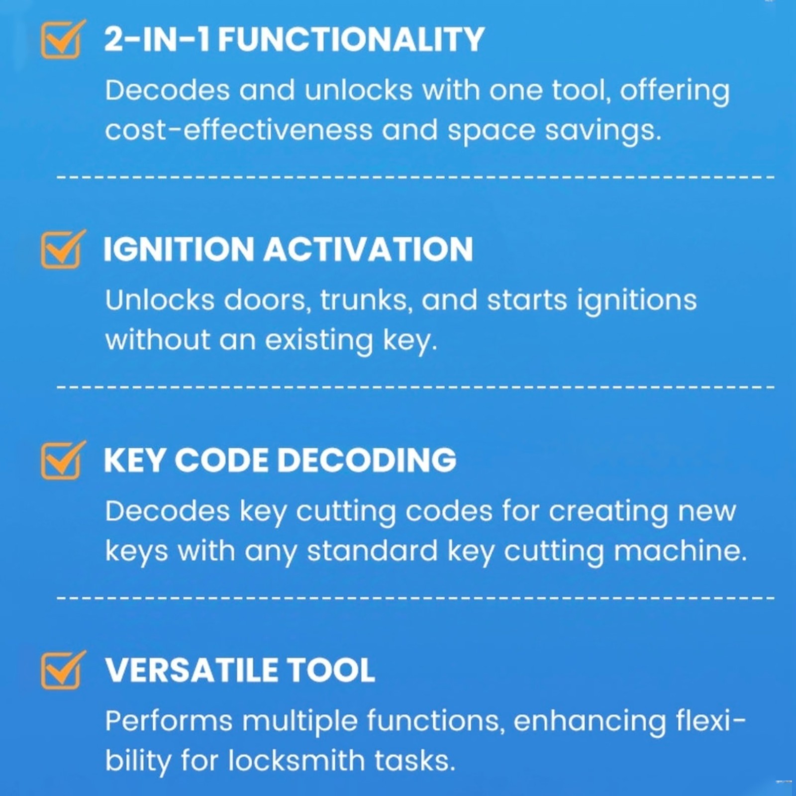 Precision-Hand-Grav-2in1-Pick-Tools 304-Stainless-Steel-Key-Decoder-Model-KW1
