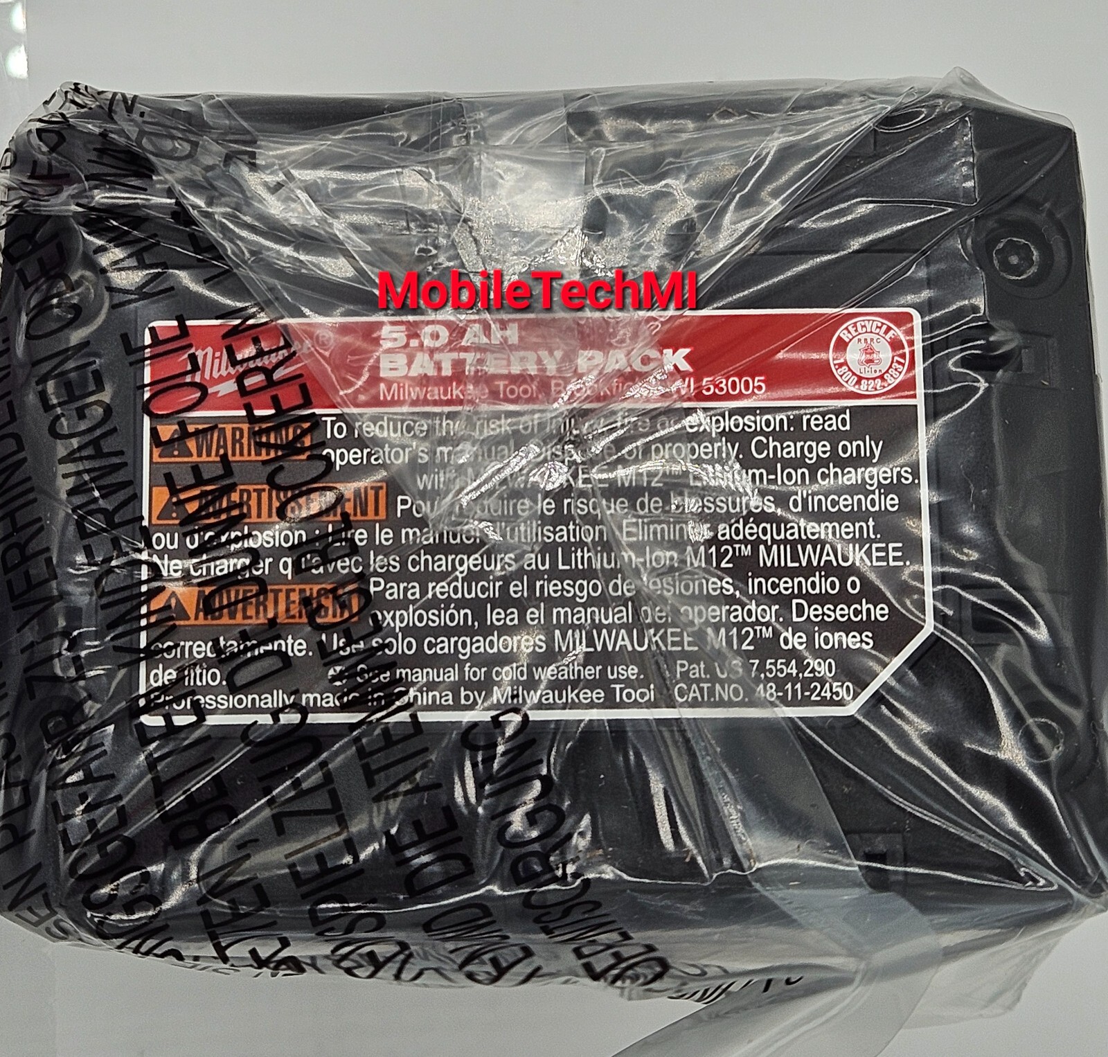 New Milwaukee FUEL M12 3404-20 1/2" Hammer Drill Driver + 5.0 HO 5.0 Ah Battery