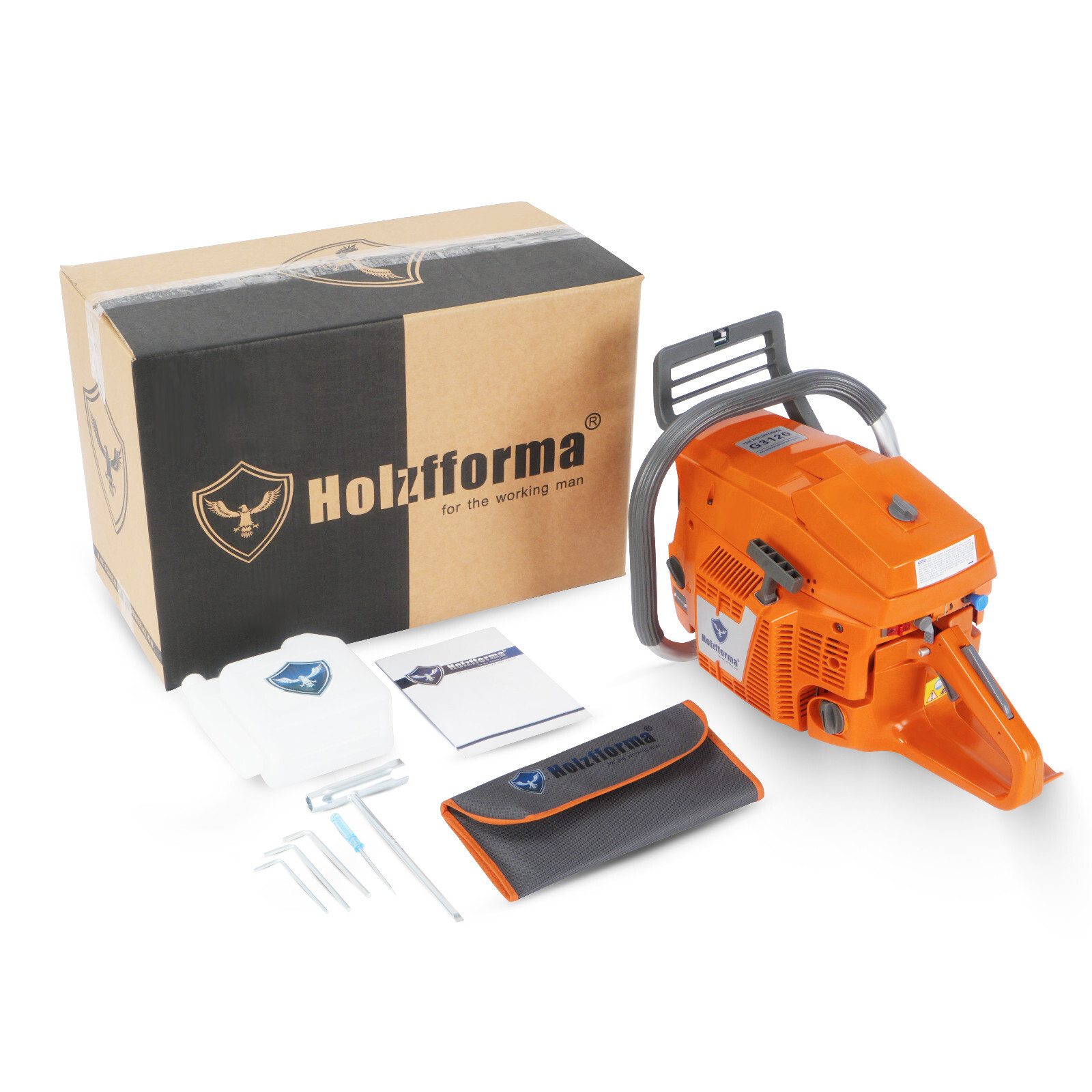 Holzfforma Orange 119cc G3120 Gasoline Power Head Chainsaw Without Bar & Chain