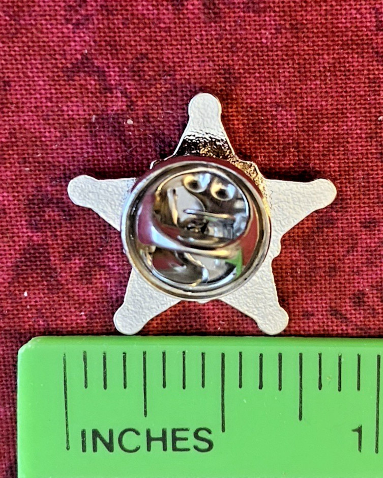 US SECRET SERVICE PINS - BLUE VINTAGE STAR / LOT OF TWO / NEW ITEM