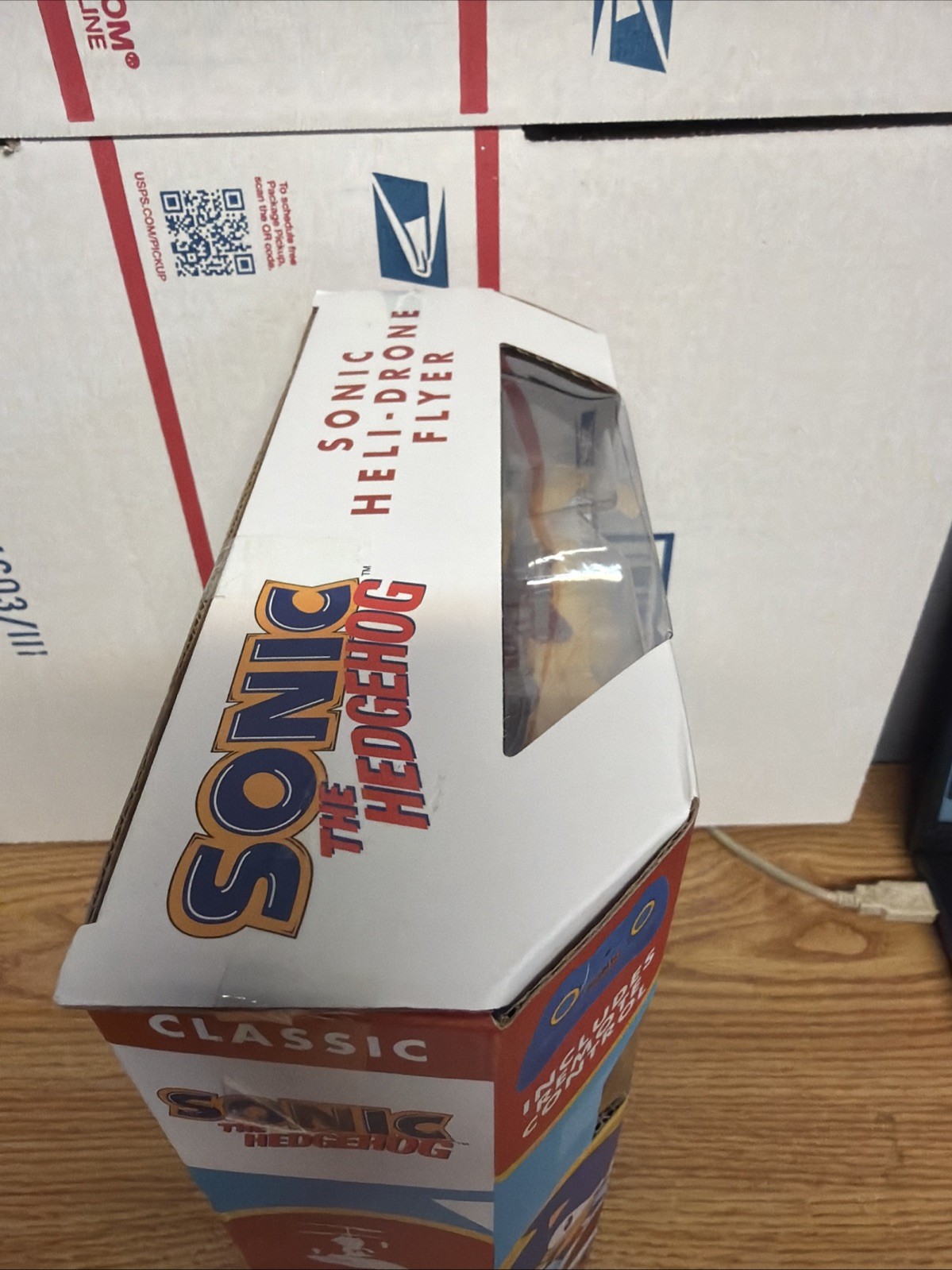 Classic Sonic The Hedgehog HELI-DRONE FLYER Inc Remote Control Hand Sensor NEW