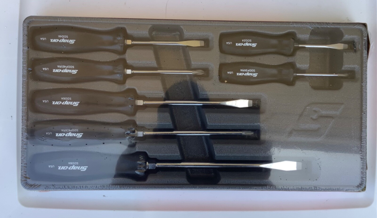 New Snap-on™ Black Hard Handled 7-piece Screwdriver Set SDDX70A