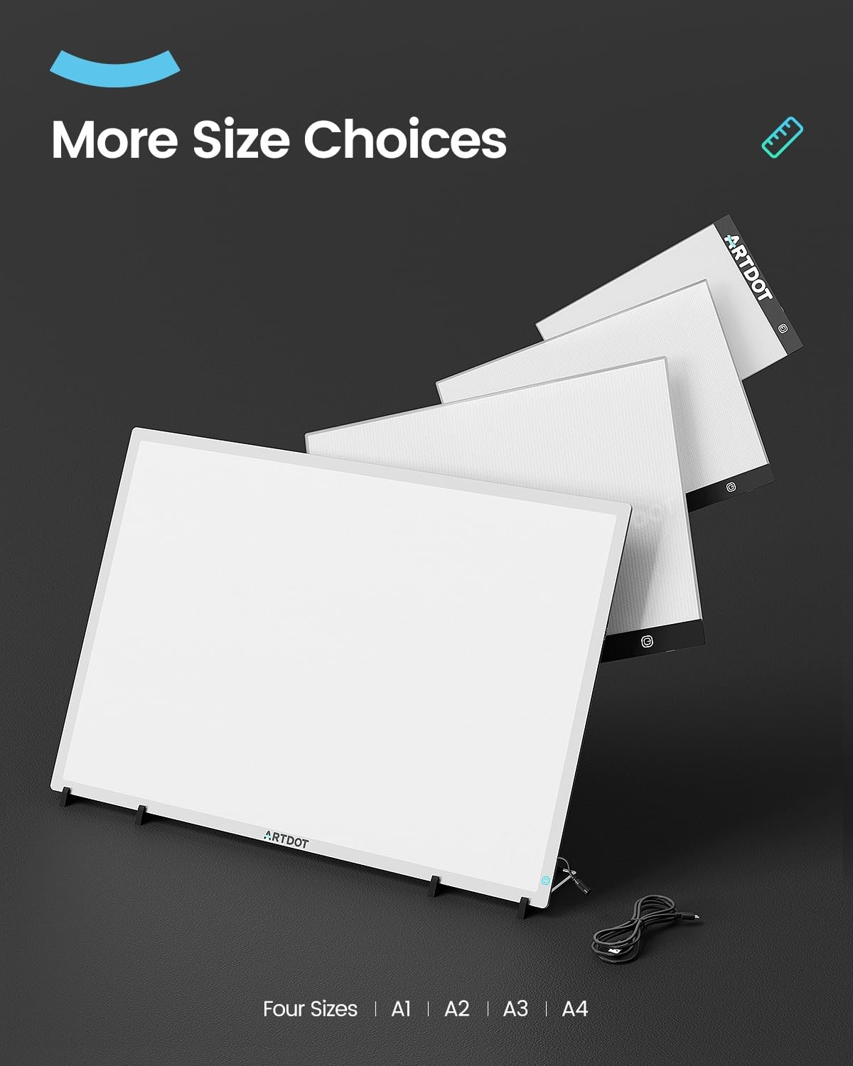 A4 Led Light Pad For Diamond Painting Kits For Adults Usb Powered Adjustable Bri