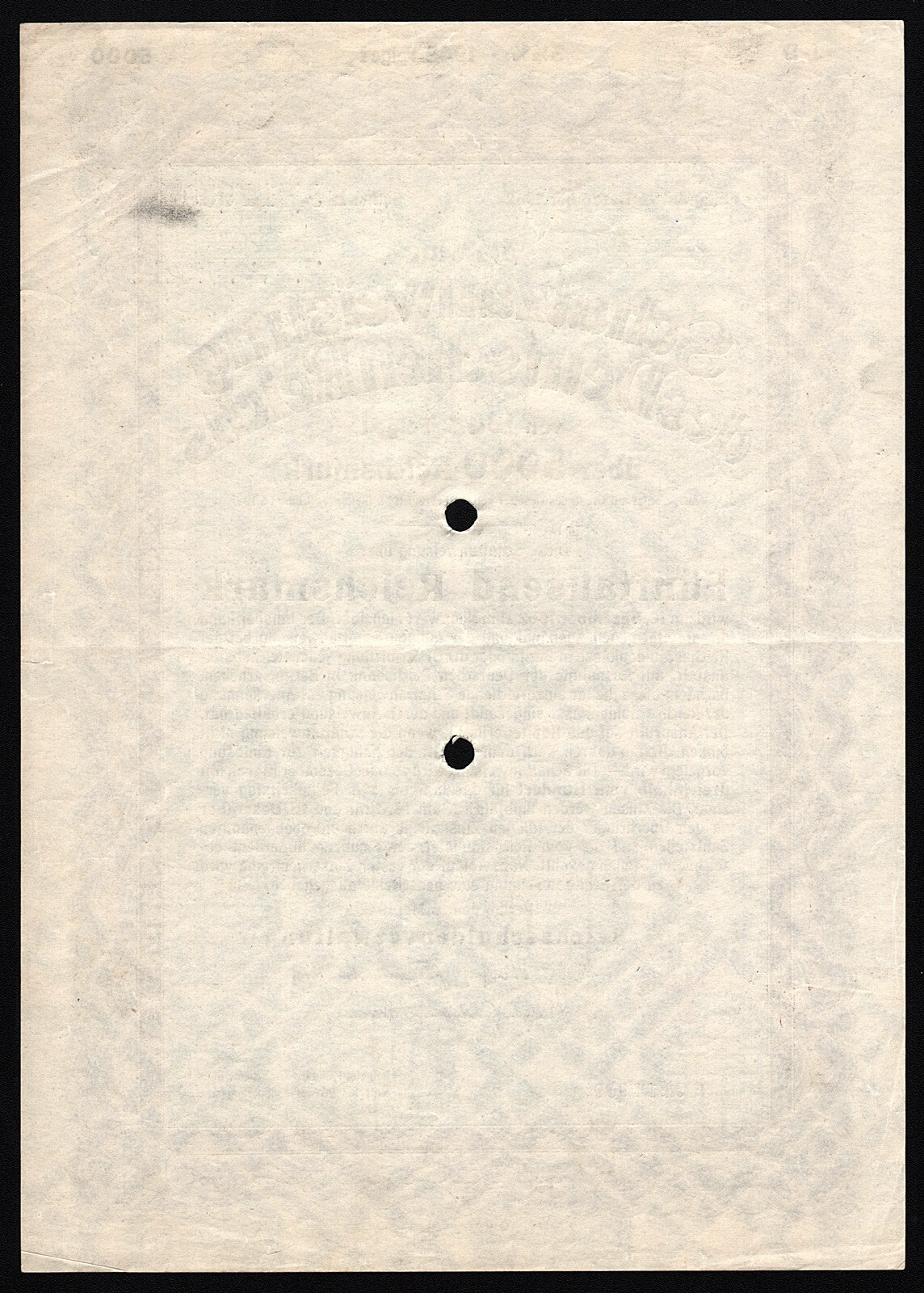 1942 Nazi Germany: Schatzanweisung des Deutschen Reichs 5000 Reichsmark Bond