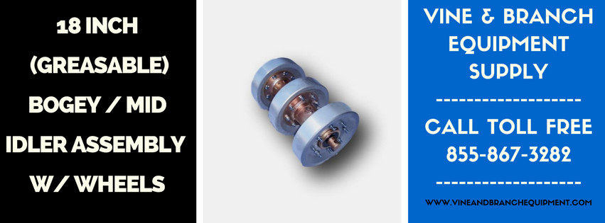 10 Inch Greasable Bogie Tube w/ Alloy Wheels:CAT / 277 / 277B / 267 / 267B