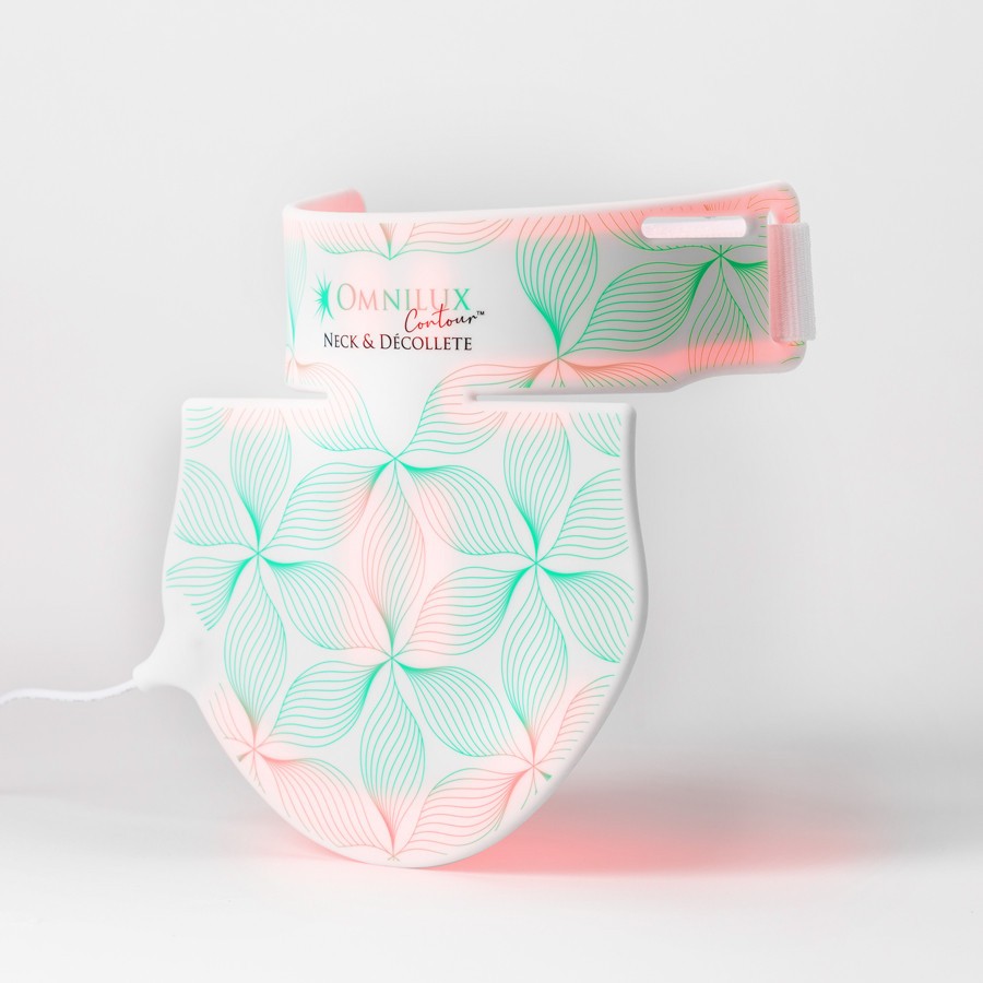 Omnilux Contour Neck & Decollete Lines Wrinkles Natural Red Light Therapy Device