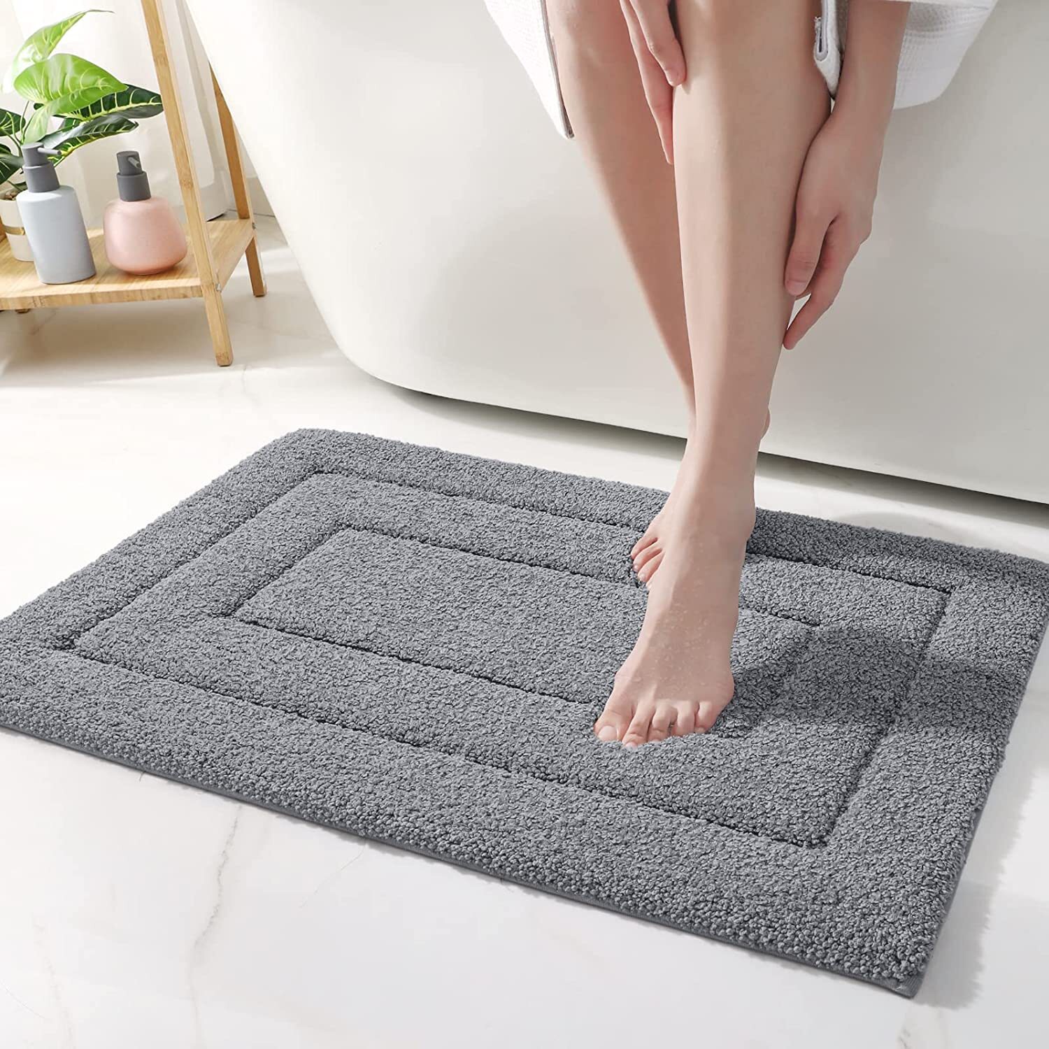 Bathroom Rug Mat, Extra Soft Absorbent Premium , Non-Slip Comfortable Carpet