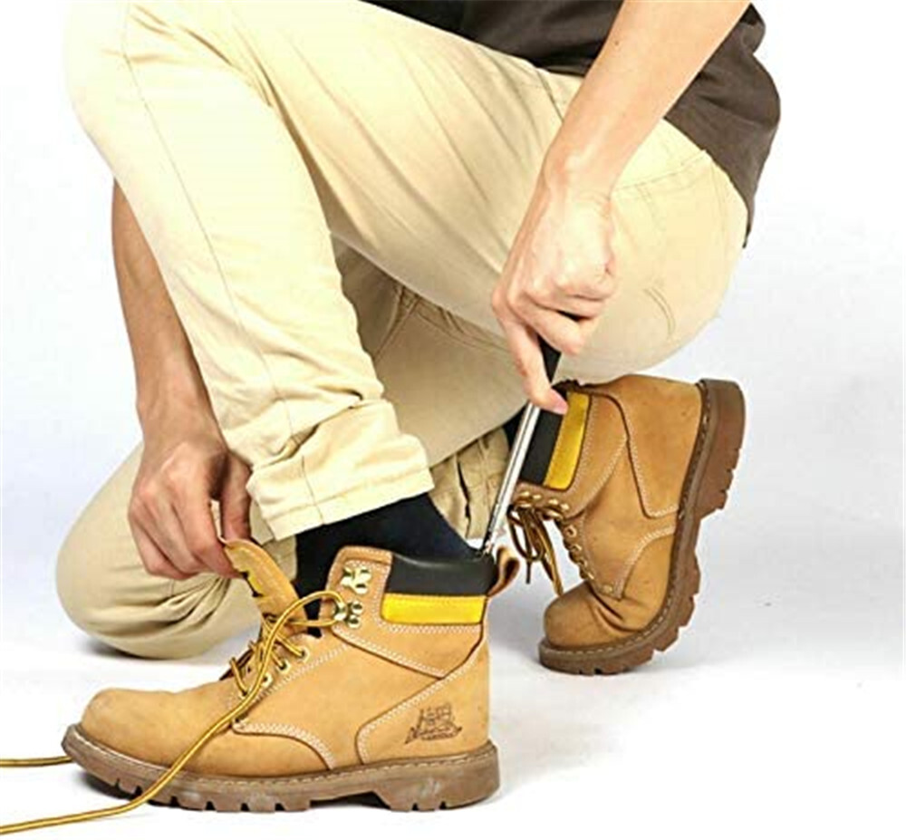 New Extra Long Handle Shoe Horn Stainless Steel 25" Handled Metal Shoehorn Horns