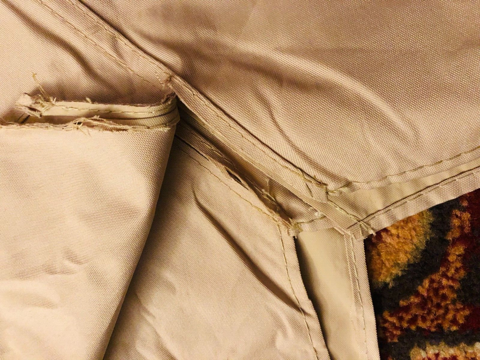 5' x 8' Double Tier Grill Replacement Canopy Khaki Beige