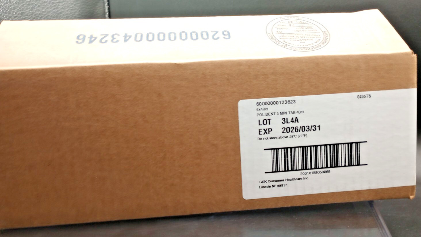 (LOT OF 6) Polident 3 Minute Denture Cleanser - 240 Total Tabs- EXP 03/26