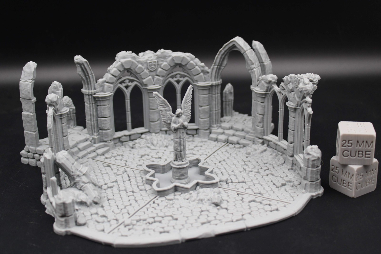 Fantasy Town Plaza Temple Center Ruin Terrain for DnD Wargames