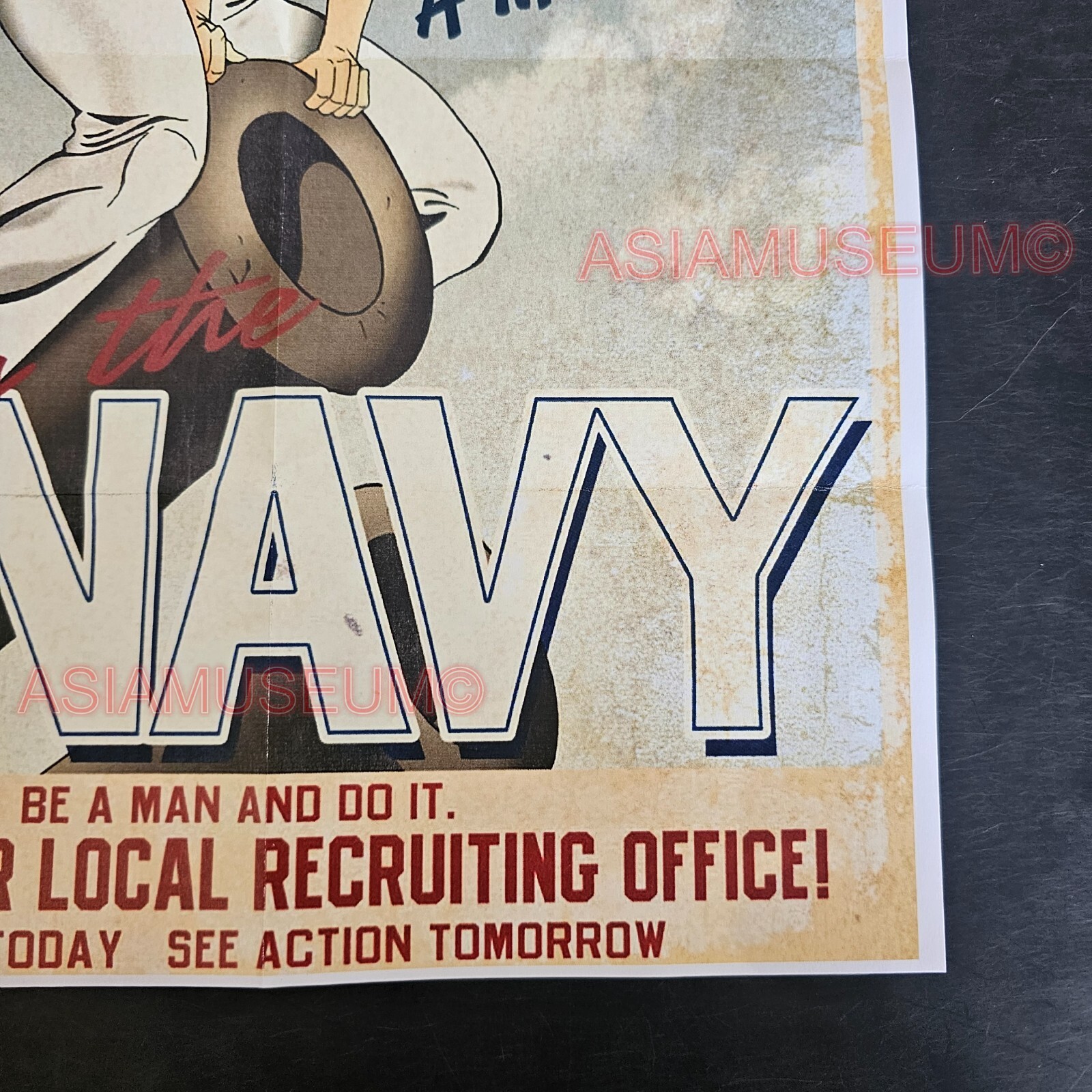 1944 WW2 USA AMERICA WOMEN ARMY SOLDIER NAVY WAR MILITARY PROPAGANDA POSTER G88
