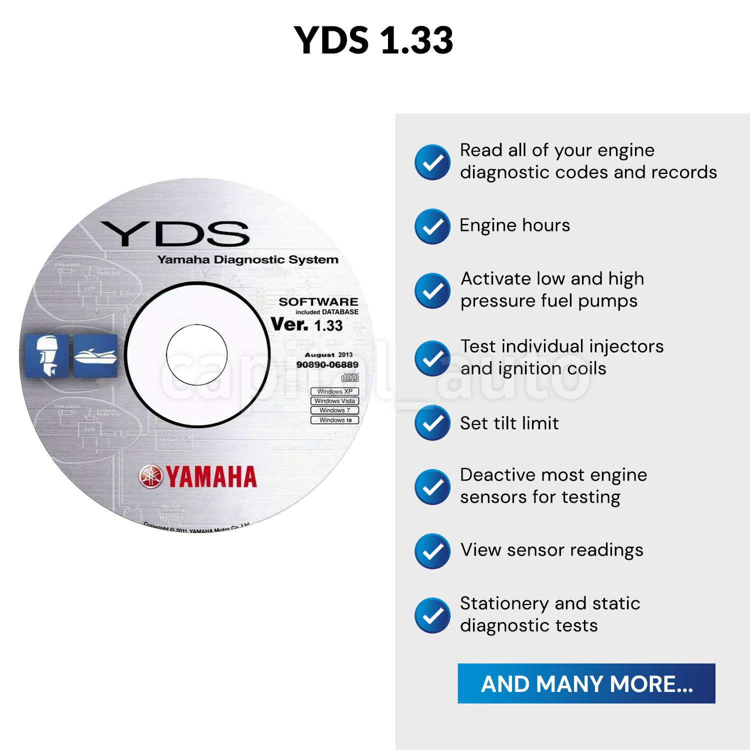 For Yamaha YDS Diagnostic cable set for Outboard / WaveRunner / Jet boat