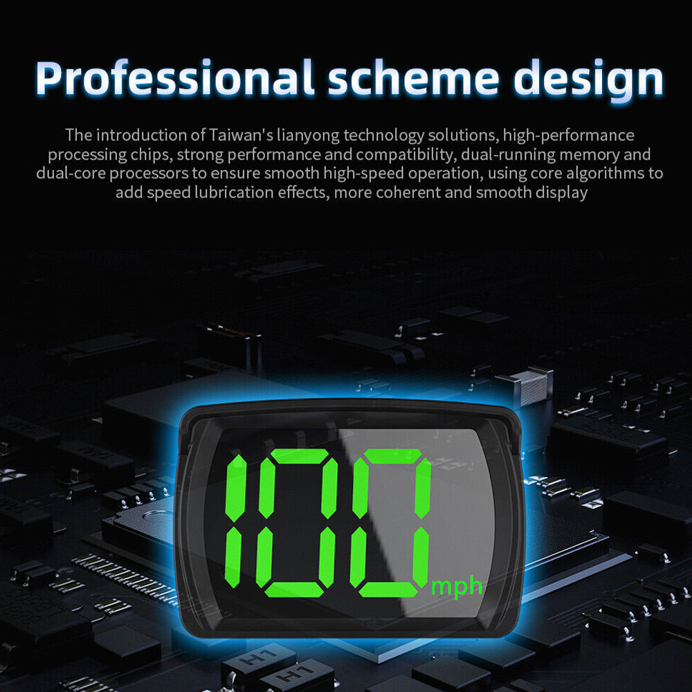 Digital GPS Speedometer HUD Car Truck Motorcycle Head Up Display Odometer MPH