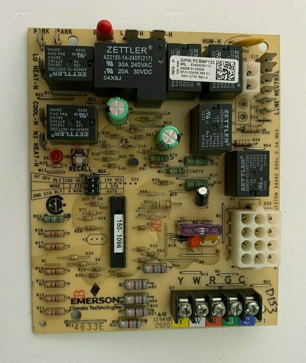 Goodman PCBBF122 Gas Furnace Control Circuit Board 50M56-289-01 used #D153