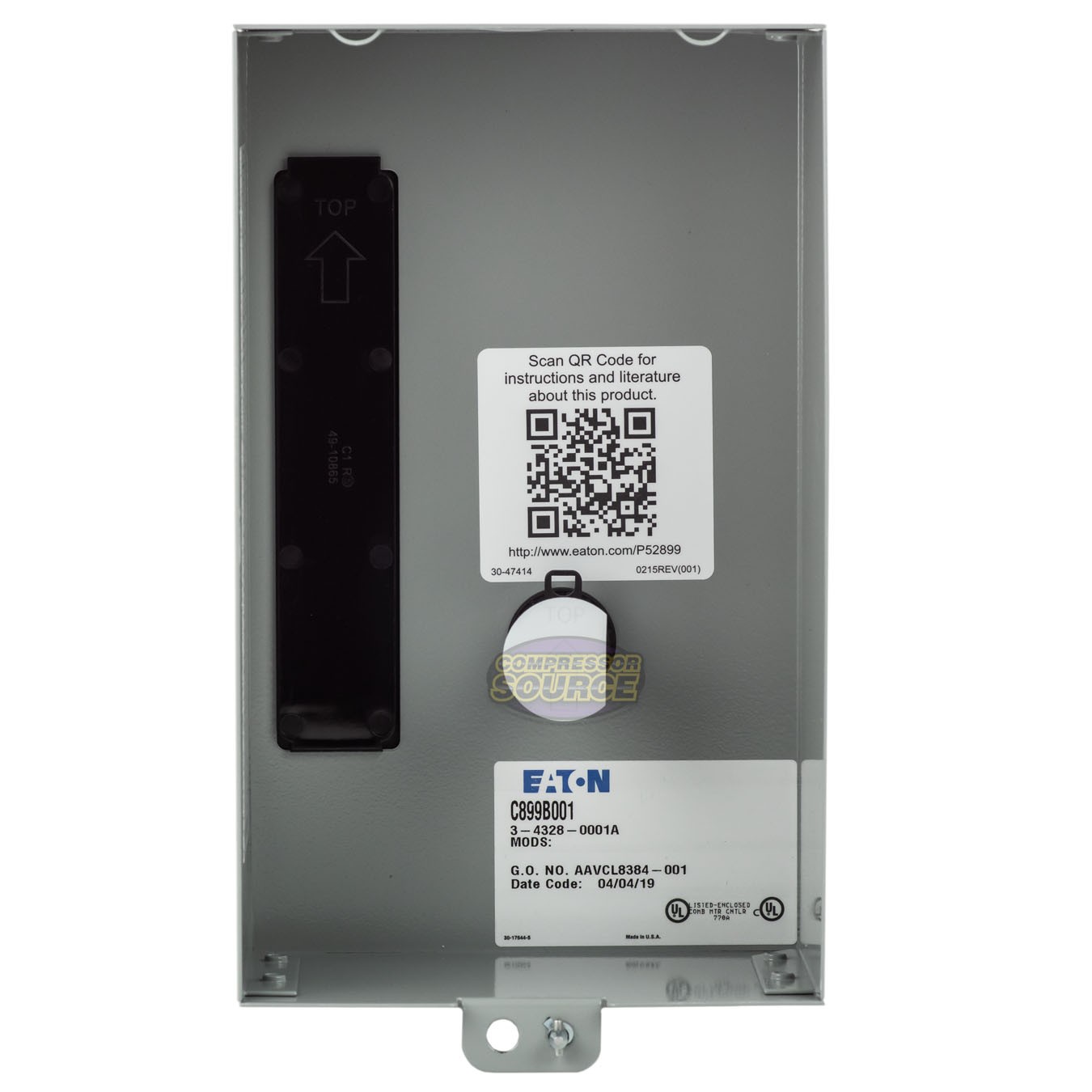 Eaton 5 HP Single 1 Phase 230V Magnetic Starter B27CGF30B040 Motor Control