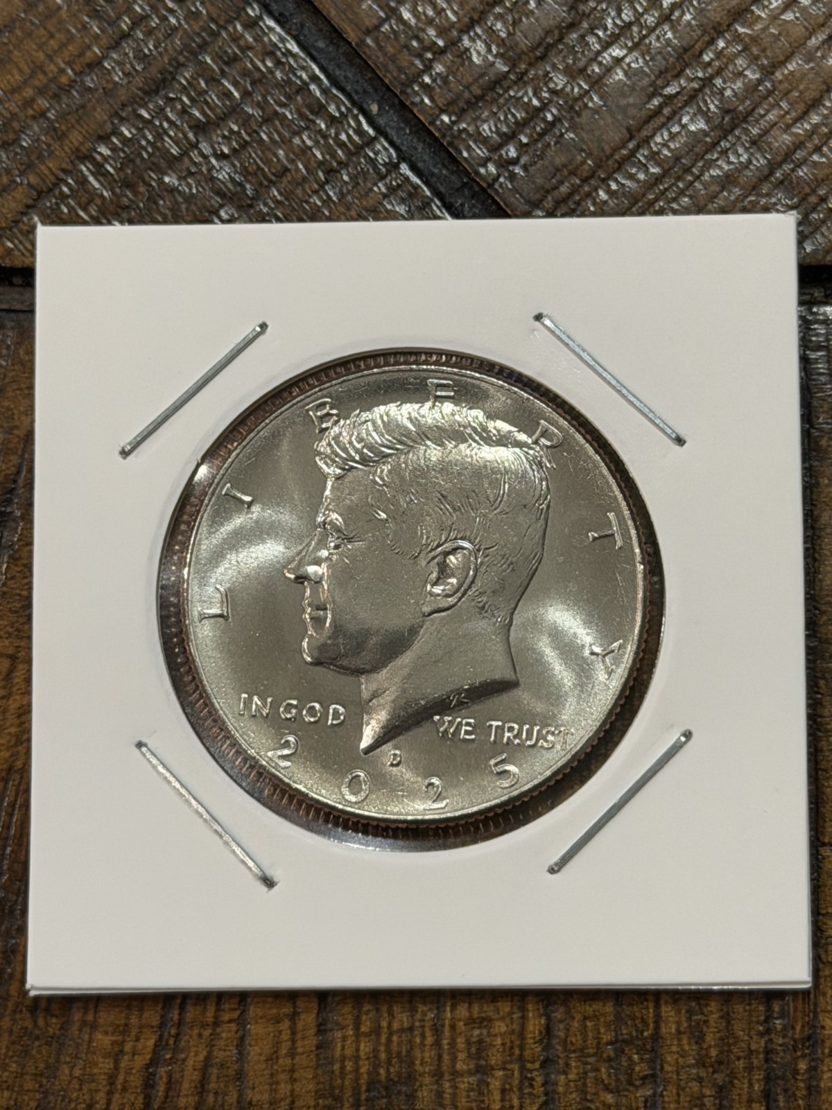 2025-D Kennedy half dollar - BRILLIANT UNCIRCULATED from OBW roll
