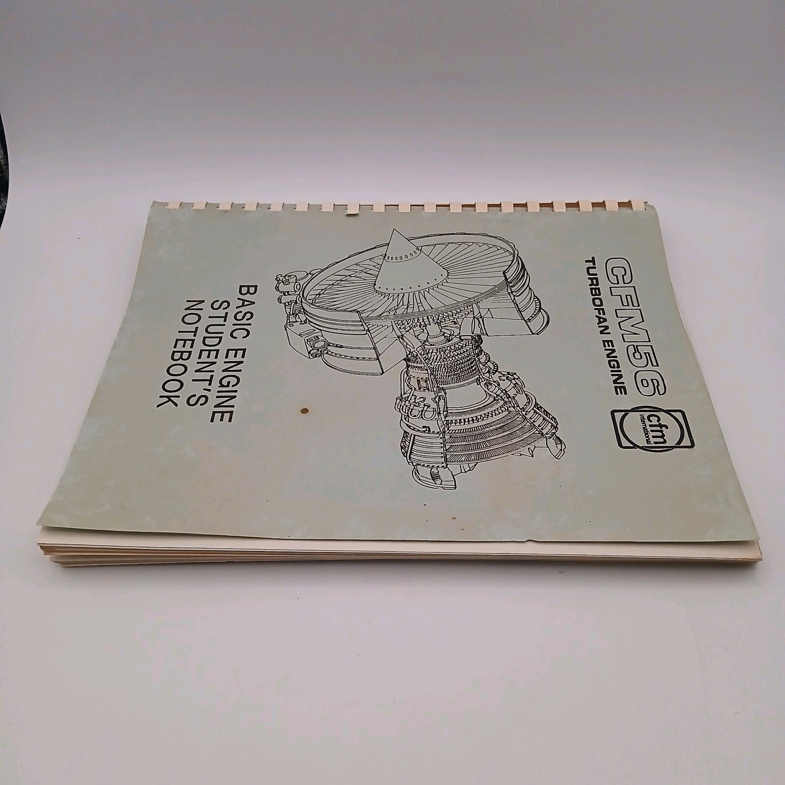 Vintage CFM International CFM56 Turbofan Engine Basic Students Notebook Manual