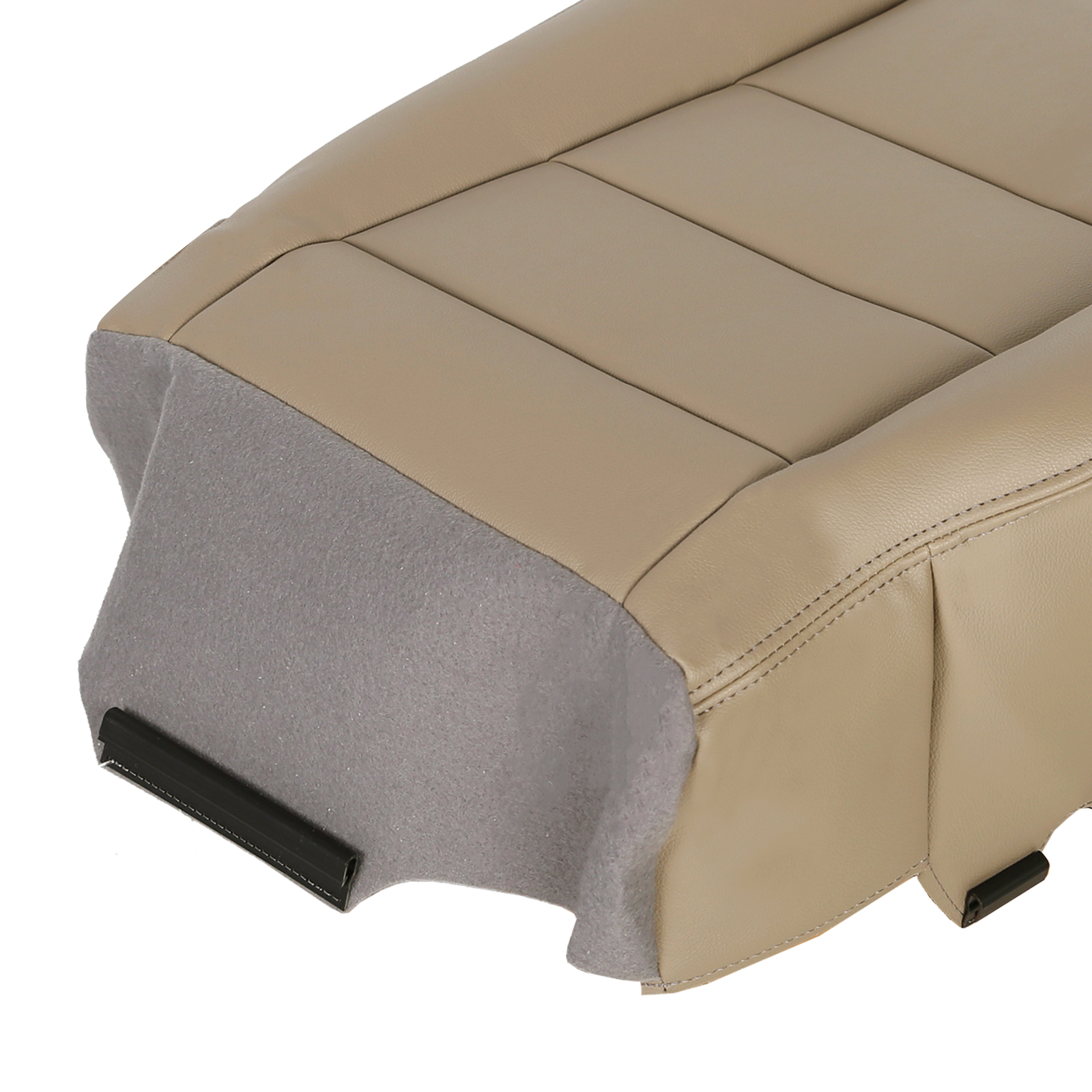 For Ford F250 F350 Super Duty 2002-07 04 05 Driver Bottom Seat Cover Tan Leather