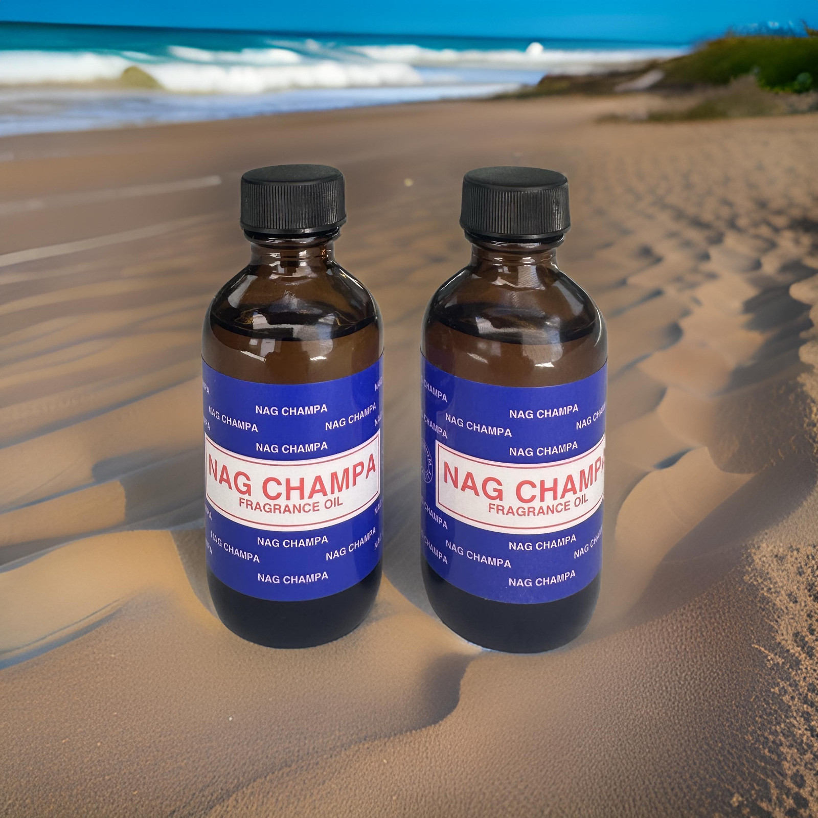 Nag Champa Premium 2oz. Meditation Scented Oil ~ Nag Champa Fragrance.Pack of 2.
