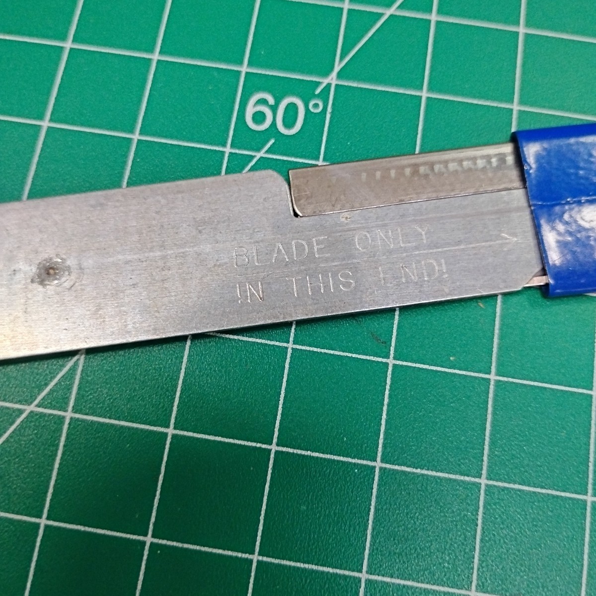 Vintage Lot of 3 Roadway Express Advertising Blue Retractable Box Opener Cutters