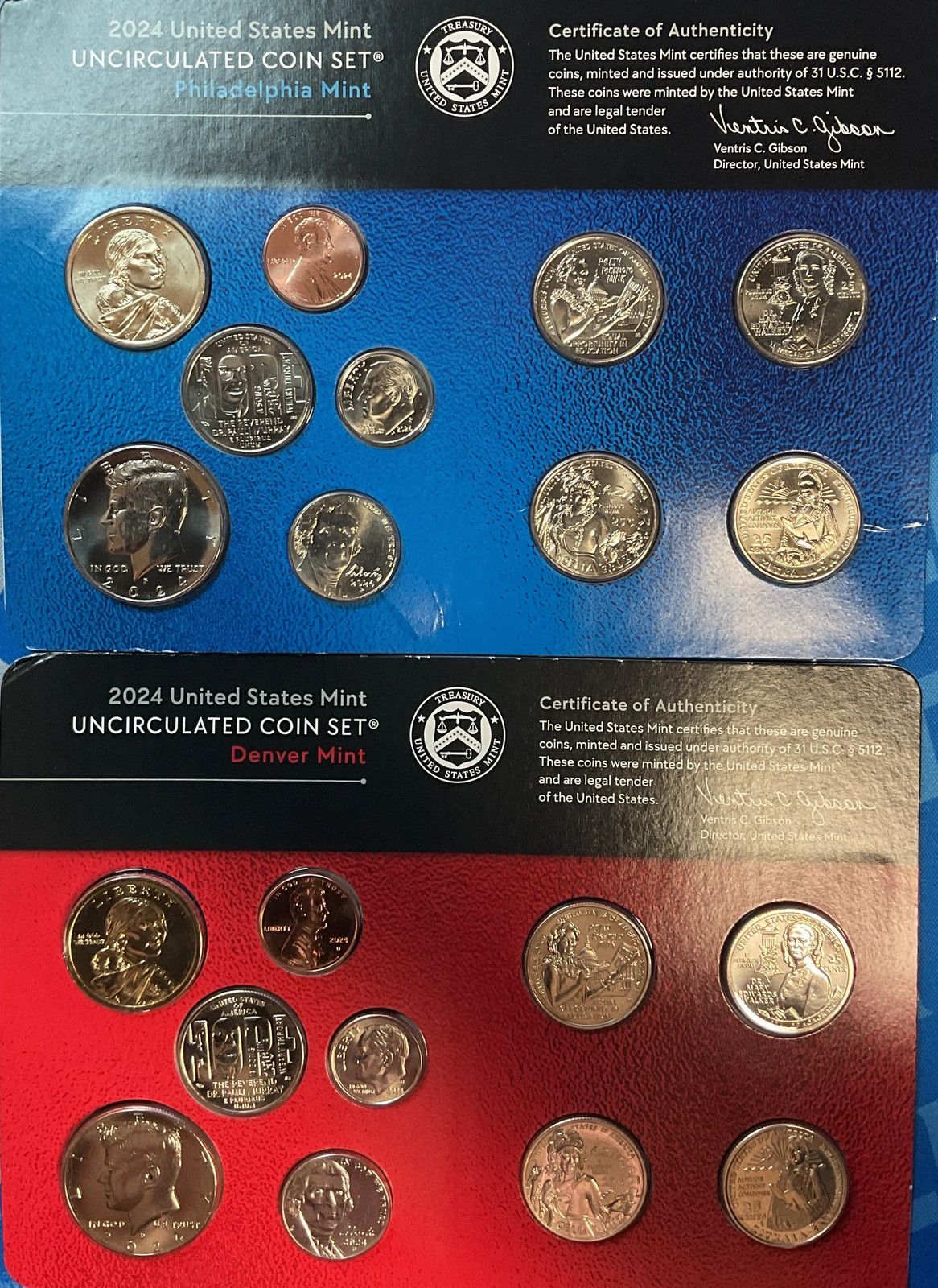 2024 United States Uncirculated 20-Coin Mint Set