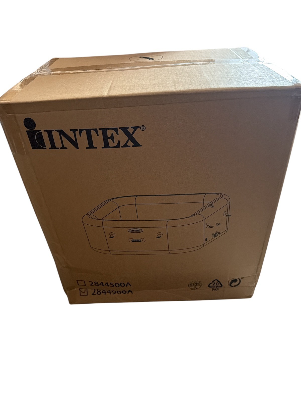 Intex Greystone 28449 Square 4 Inflatable Tub Replacement ~69x28  ( Tub Only )