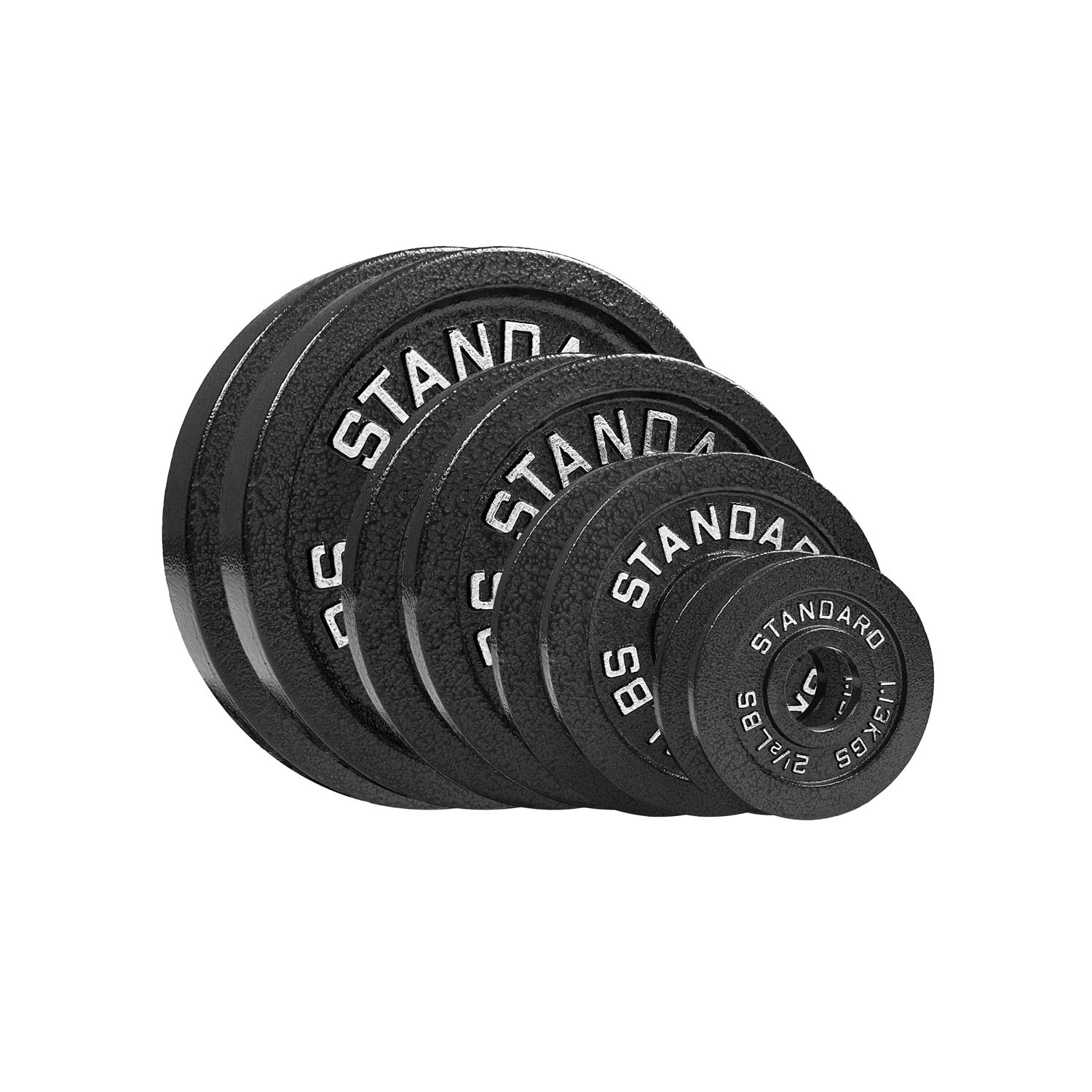 Steel Olympic Plates 85LB Set - Premium 2x 25lb, 10lb, 5lb, & 2.5lb 2 in Weights