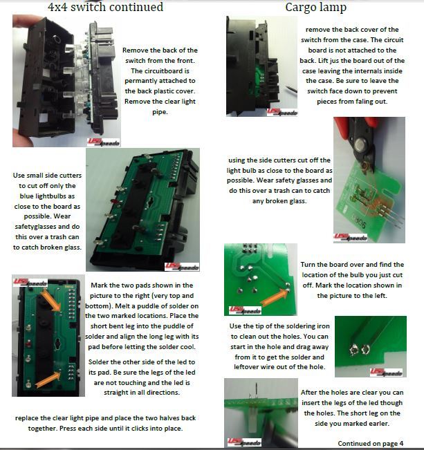 Left Dash Switches 4WD White LED Upgrade Kit for GM Trucks SUVs 2003 04 05 06