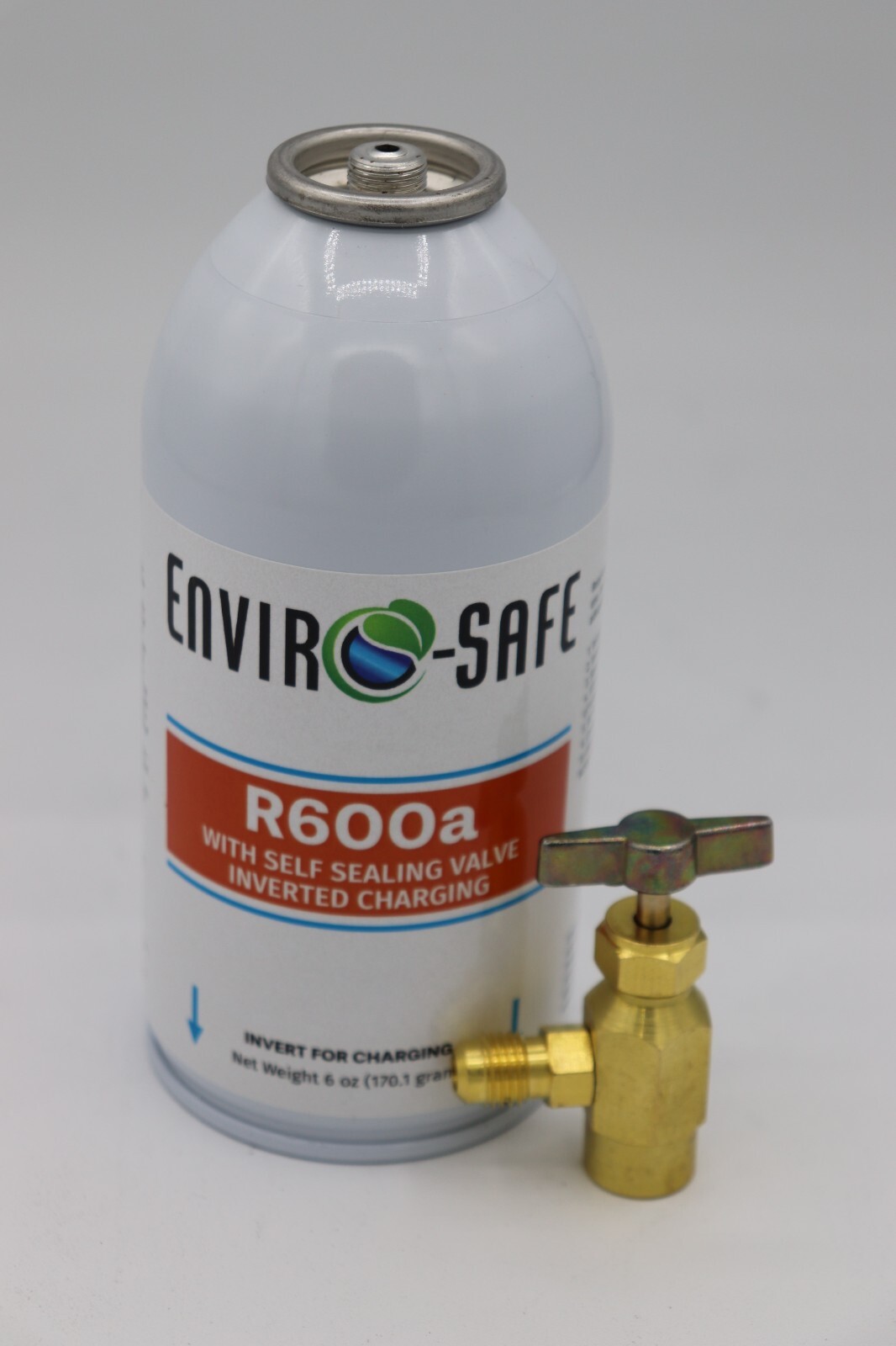 Enviro-Safe R-600a Refrigerant with 7/16" Self Sealing K28 6 oz Case/12 w/tap