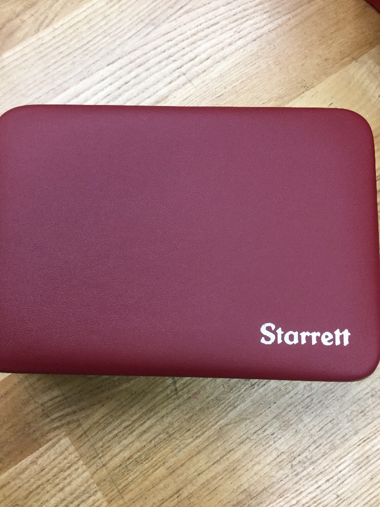 Starrett 196A1Z Dial Test Indicator Kit Universal Back Plunger w/ case USA