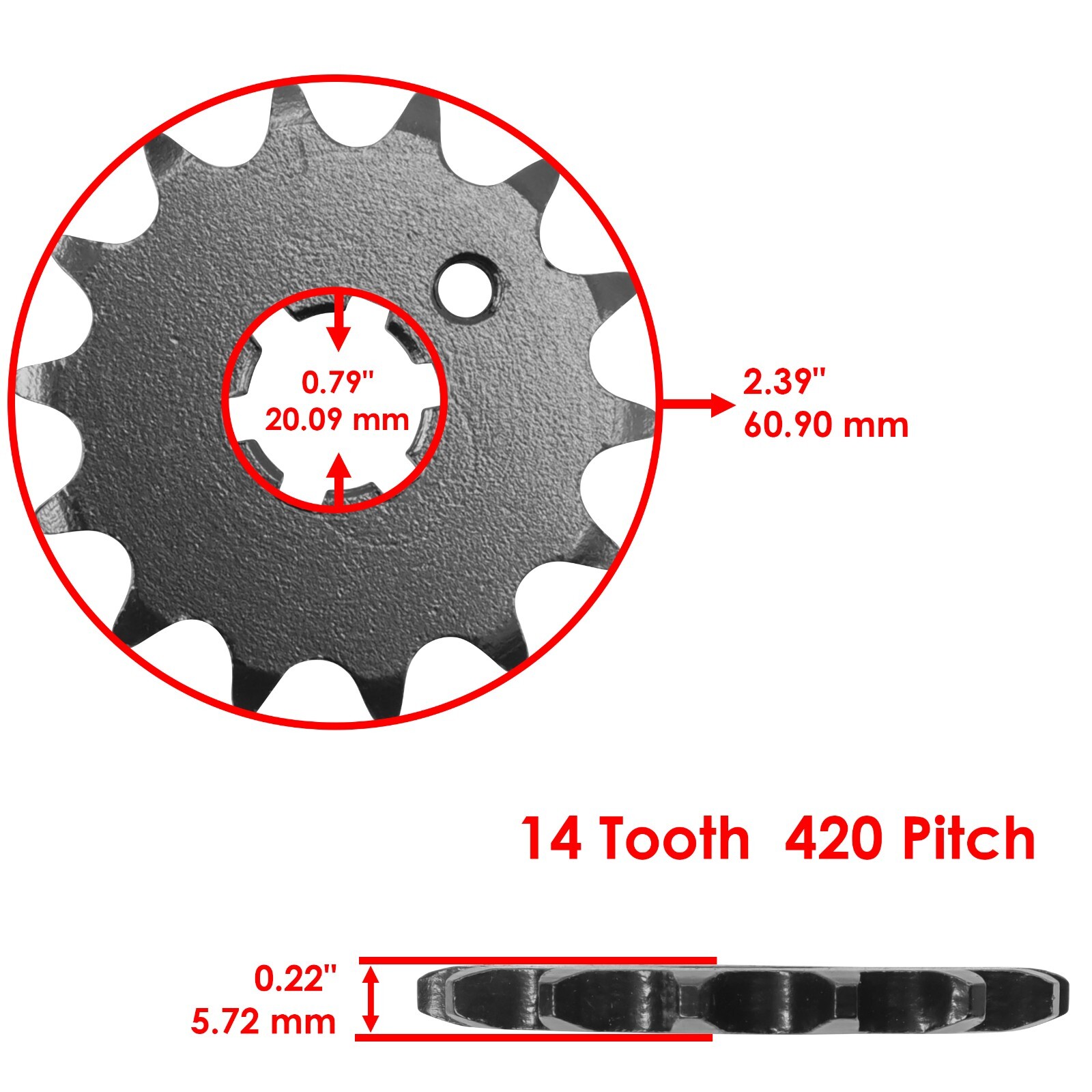 Drive Chain and Sprockets Kit for Kawasaki KX85 2001 2002 2003 2004 2005 - 2021