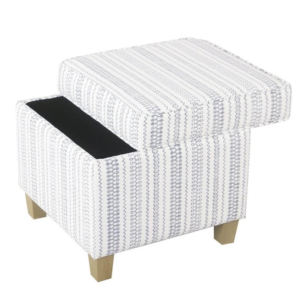 Home Decor | K7342-F2359 |Classic Square Storage Ottoman with Lift Off Lid |