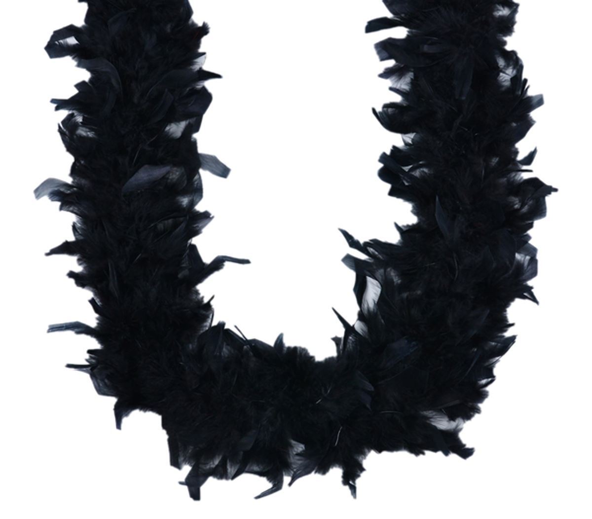 Black 45 gm 72 in 6 Ft Chandelle Feather Boa