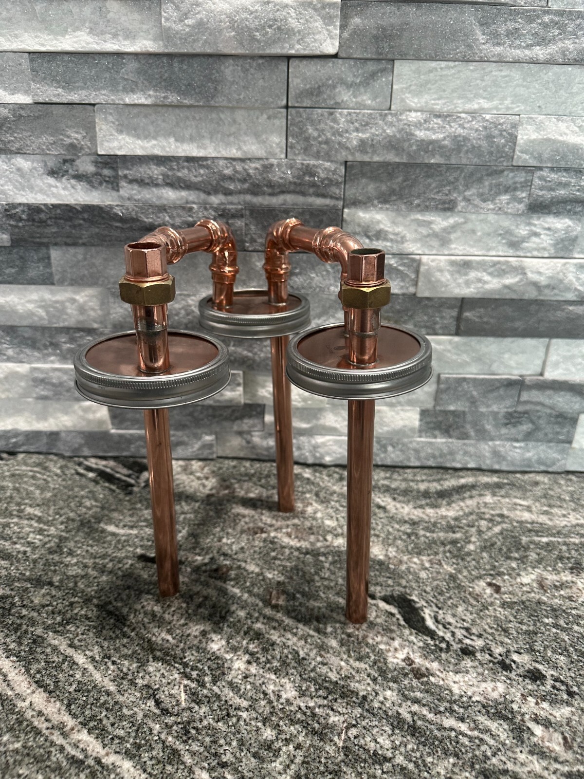 CoProof 1/2” Tandem Mason Jar Thumpers for Wide Mouth Half Gallon Mason Jar A15