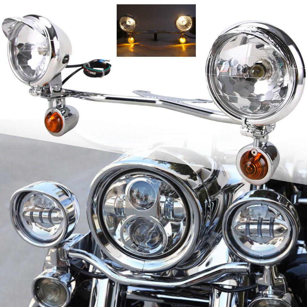 Passing Turn Signal Spot Fog Light Bar For Suzuki Boulevard C50B C50C C50T C90