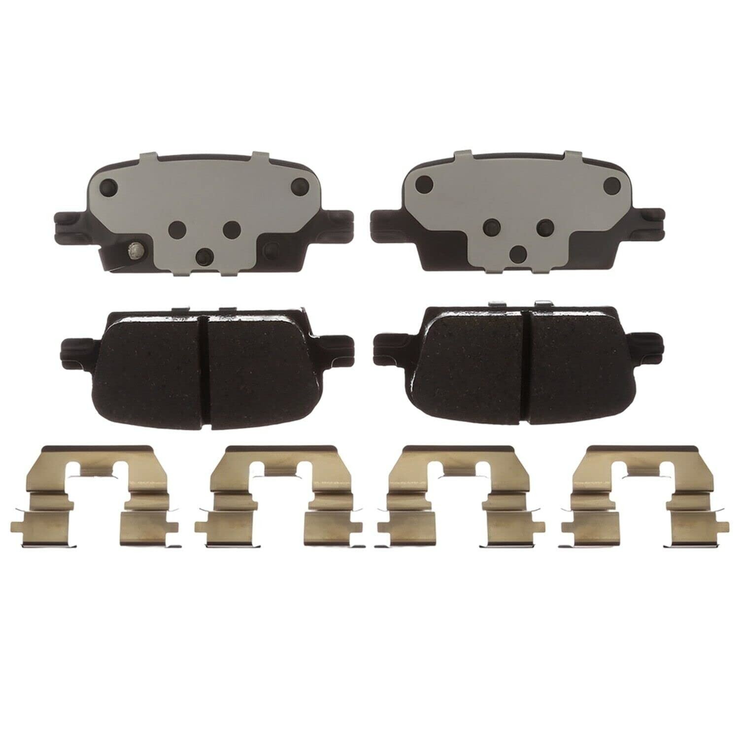 Rear Rotors + Ceramic Brake Pads for 2016 2017 2018 2019-2022 Chevrolet Malibu