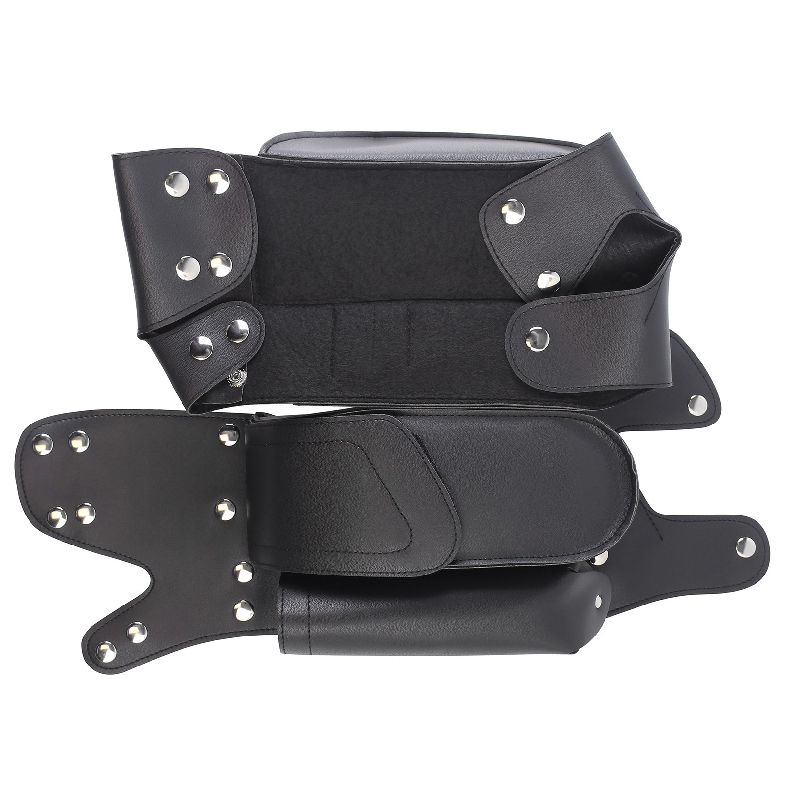 1 Pair Saddlebag Crash Bar Bags Water Bottle Holder For Harley Touring 1993-up