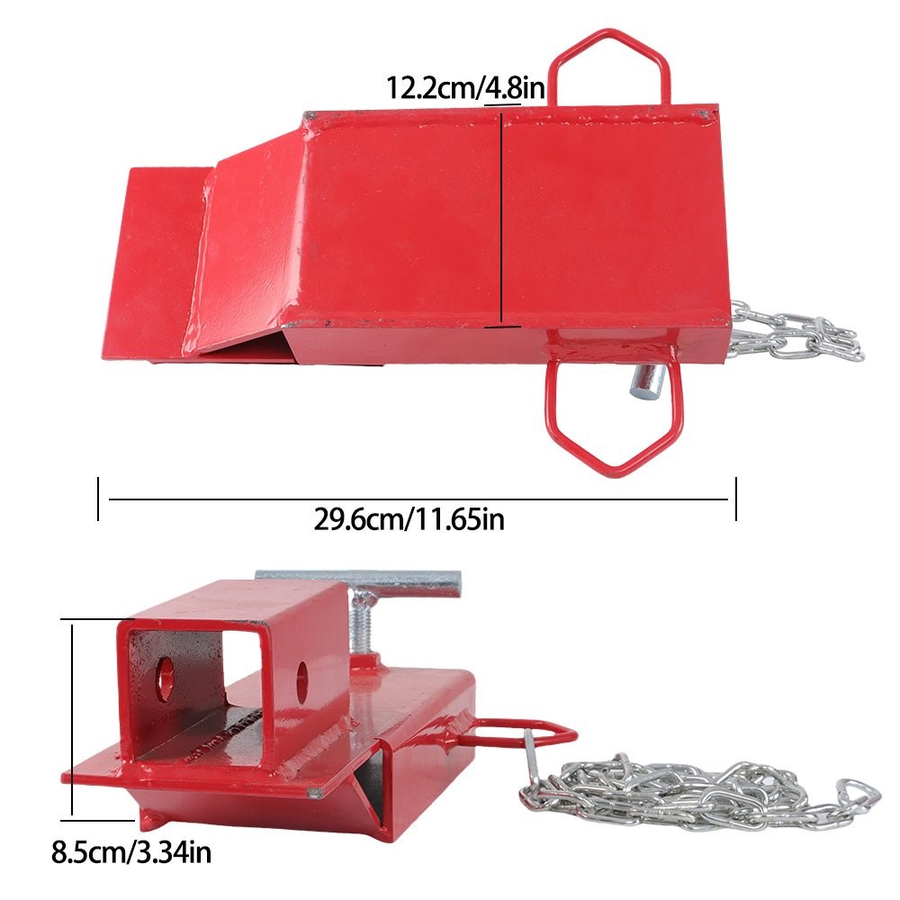 2 inch Clamp On Forklift Hitch Receiver Pallet Fork Trailer Towing Adapter