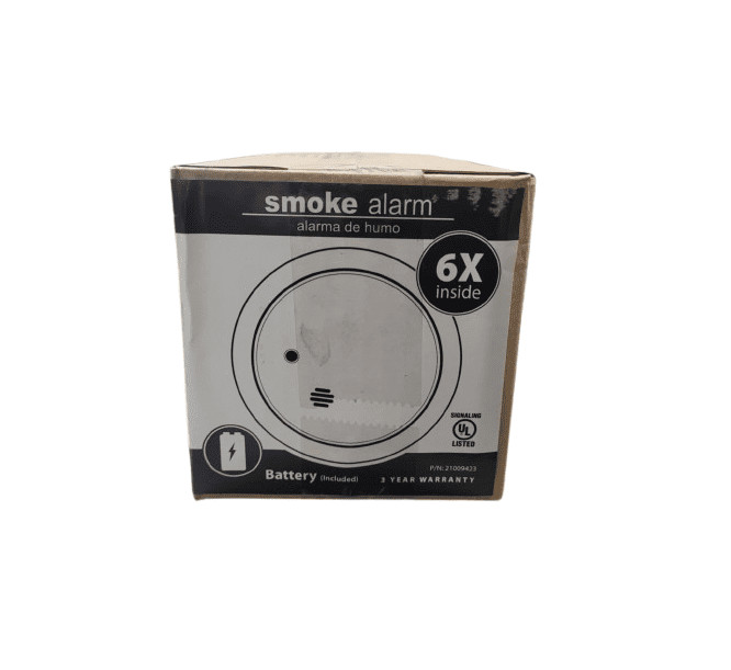 6-PACK Kidde i9040 Battery-Operated Ionization Sensor Smoke Alarm