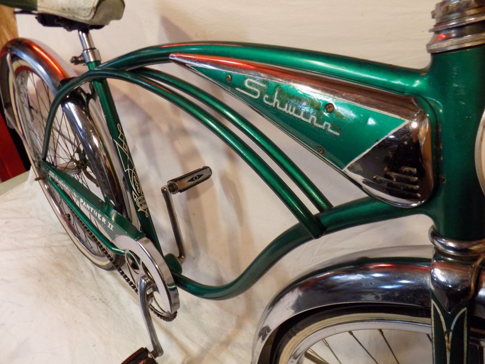 1960 SCHWINN PANTHER II MENS PEANUT TANK BICYCLE S7 AMERICAN JAGUAR CORVETTE 68