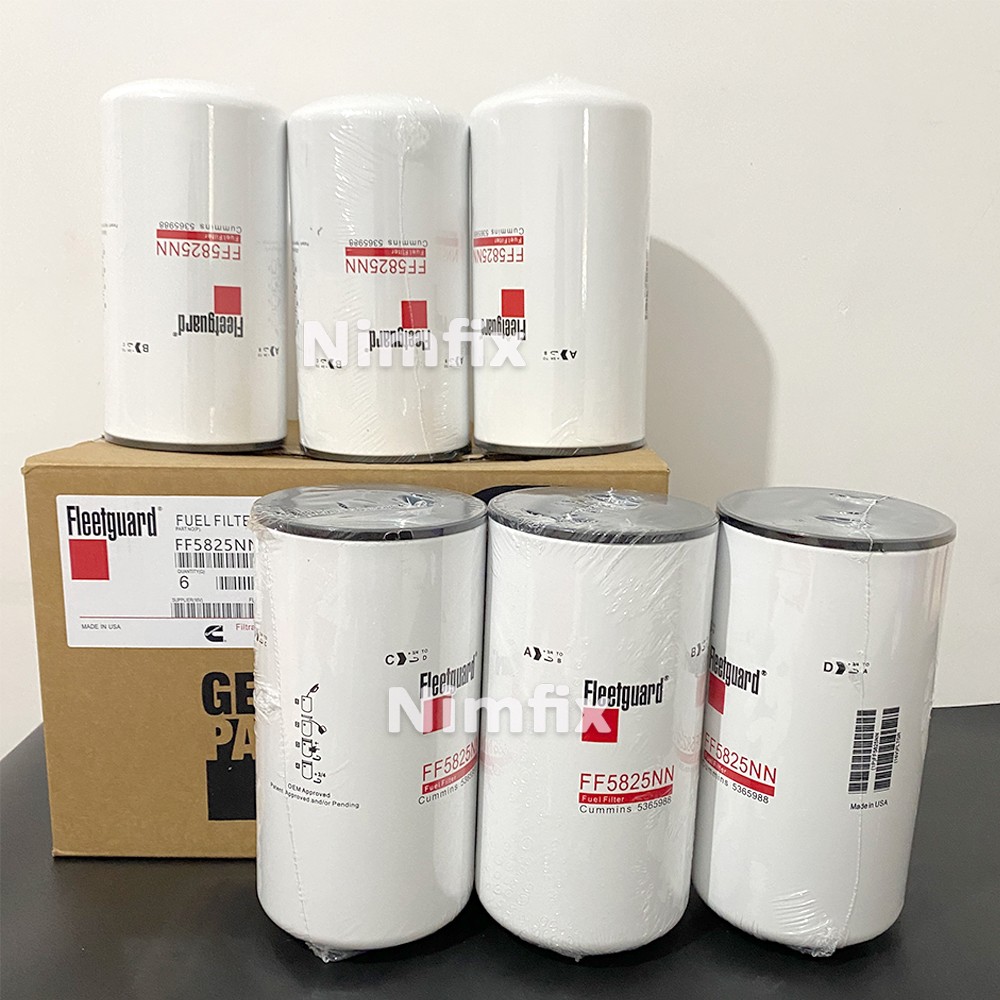 6PCS FF5825NN Fuel Filter NanoNet For Cummins 5365988