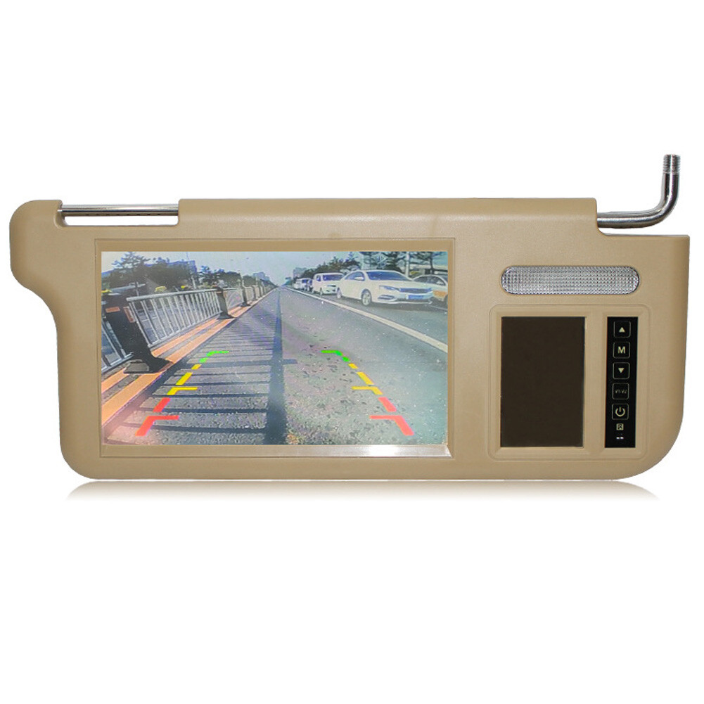 7" Car LCD Rear View Mirror Screen Monitor DVD/VCD/GPS/TV Sun Visor Left/Right