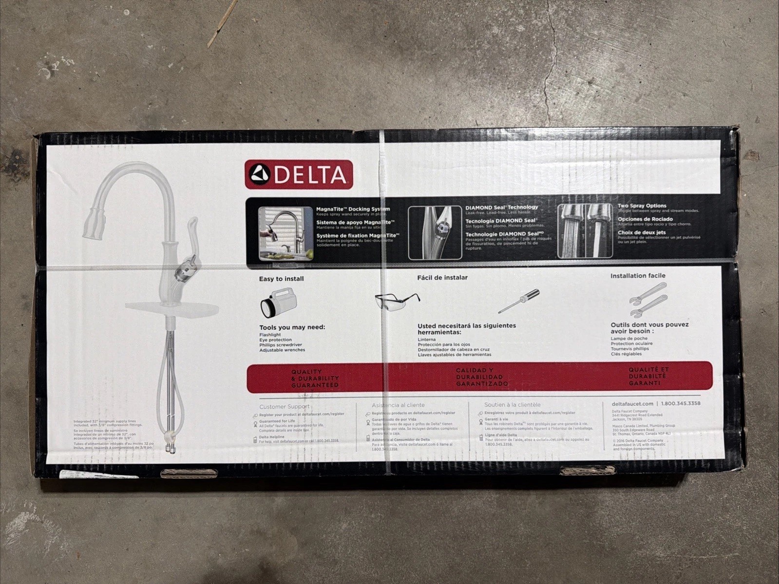 Delta Trask 19933-CZSD-DST Pull-Down Kitchen Faucet Champagne Bronze Finish