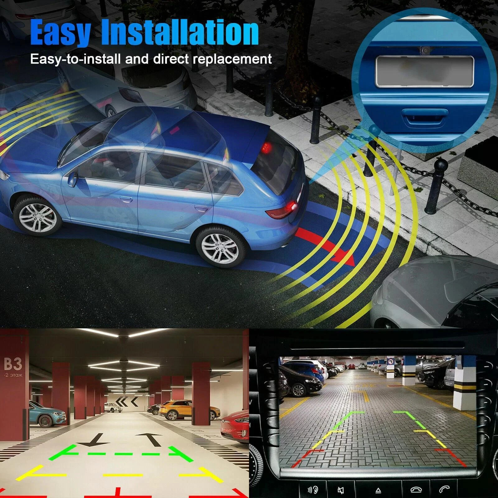 Rear Reverse Camera FW93-19H422-AB New For Land Rover Range Rover Jaguar USA