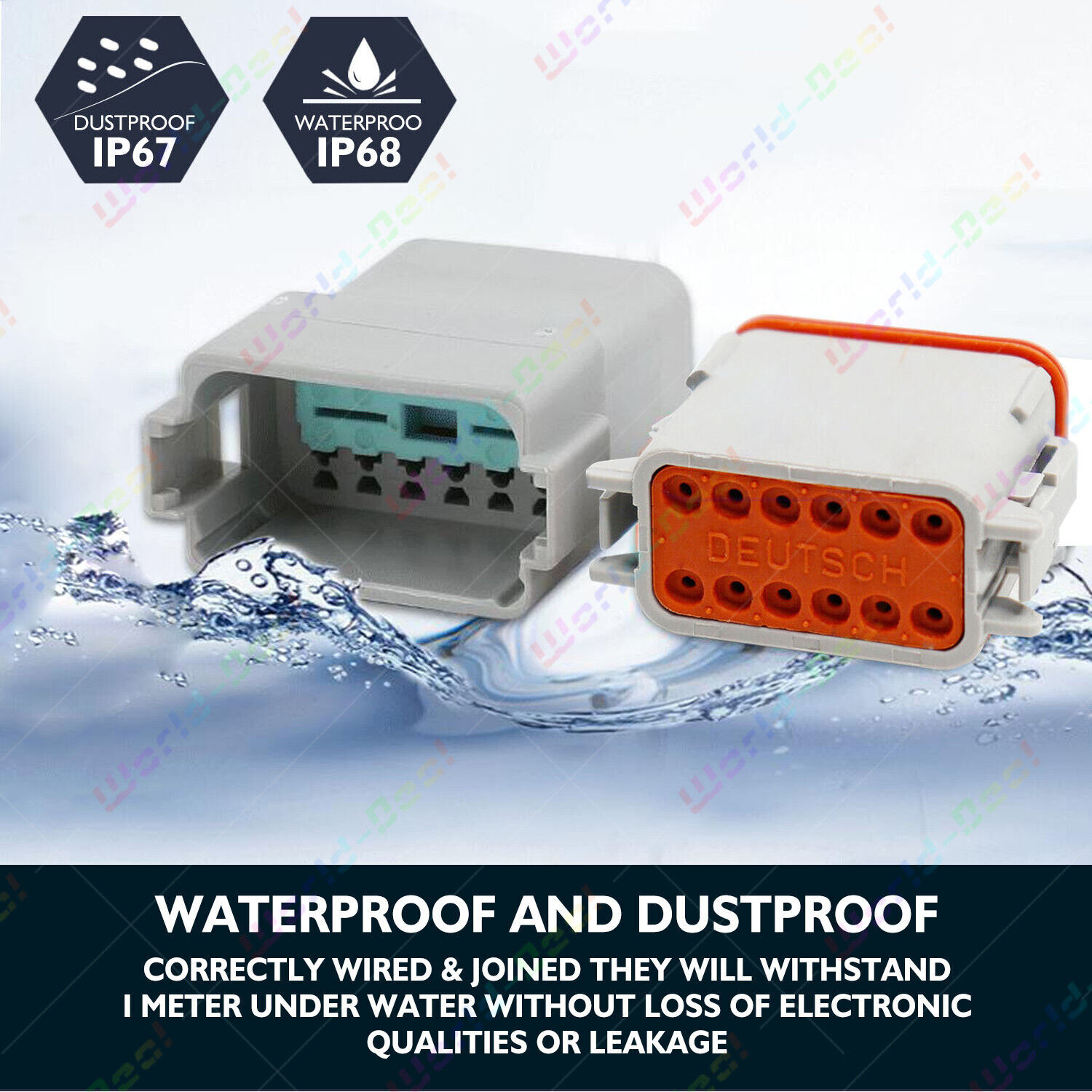 Deutsch DT Connector Plug Kit 438pcs With Crimp Tool Automotive