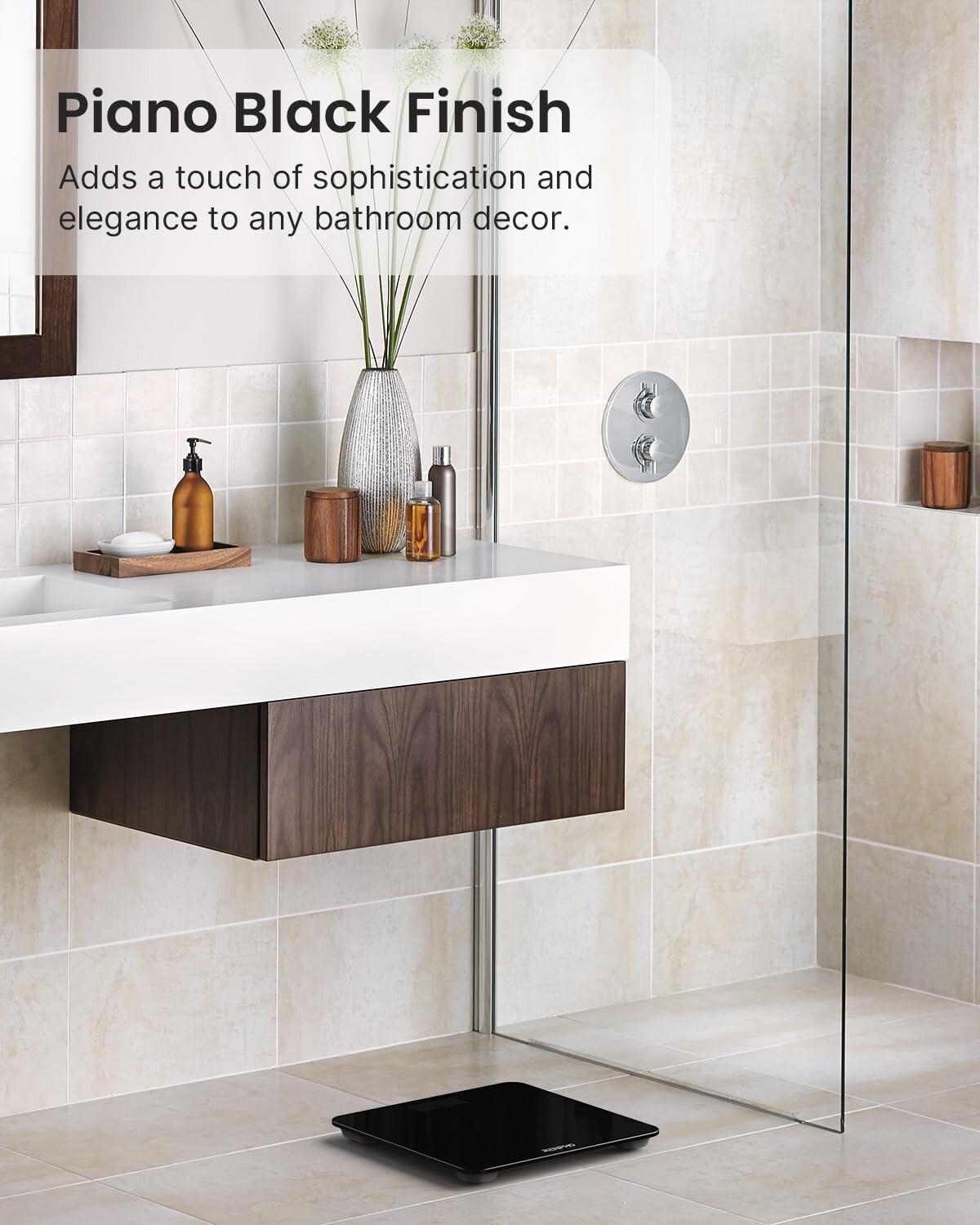 Digital Body Weight Bathroom Scale w/ Step-on Technology Battery Powered 400lbs