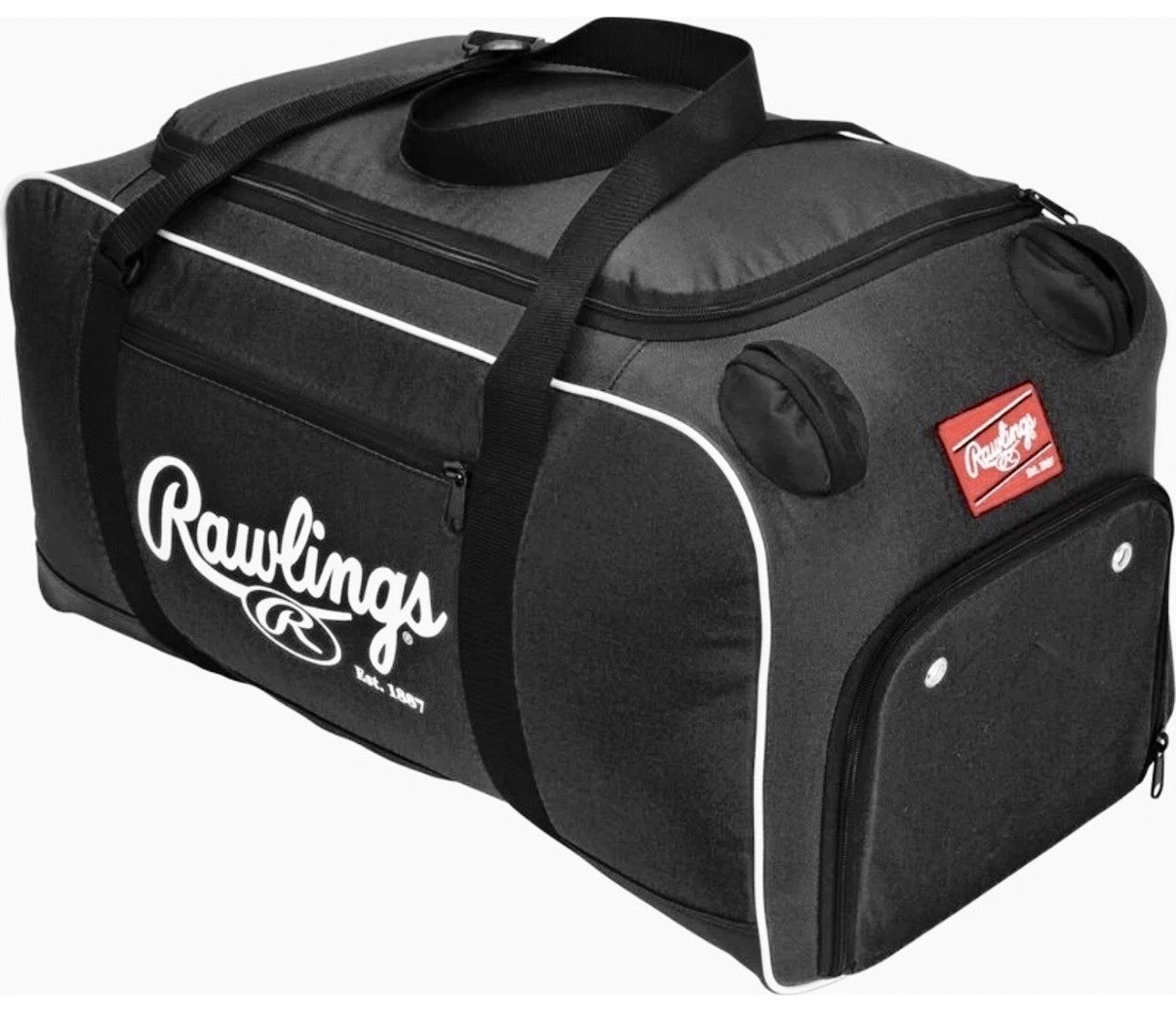 Rawlings Covert Duffel Bag Equipment Baseball Softball Black